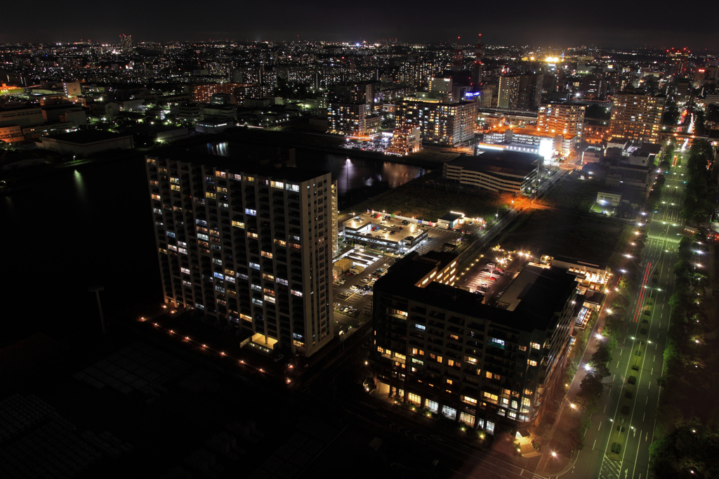 Night　view　from　Chiba　port　tower