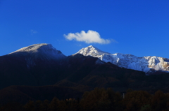磐梯山の冠雪