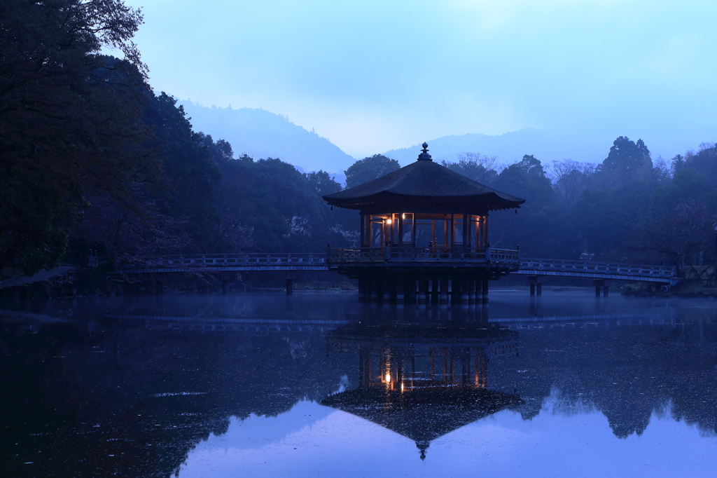 浮観堂の夜明け