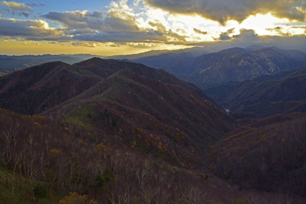 半月山展望台からの風景