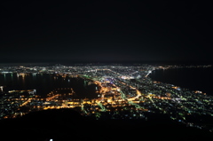 Beautiful waistline of Hakodate night vi