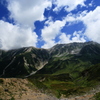 立山に雲湧く