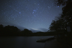 毘沙門沼の流れ星に祈る