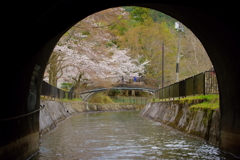 第3トンネルから日本最古の鉄筋コンクリート橋を望む