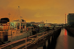 水江運河の夜