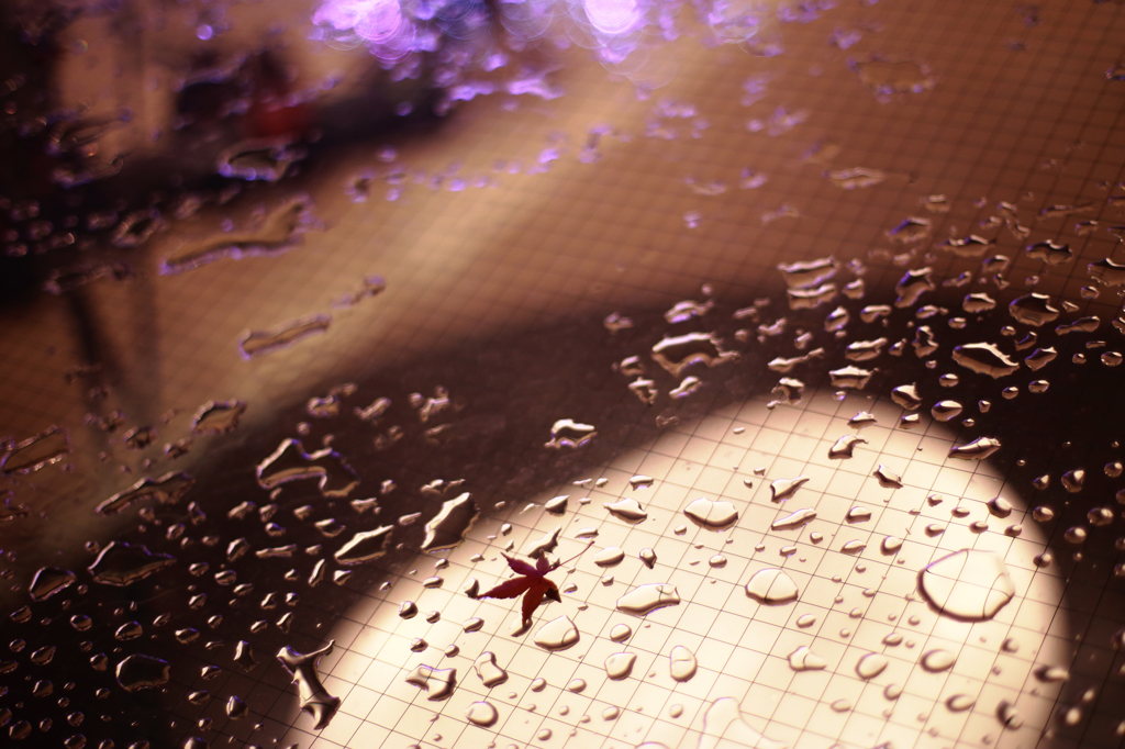 On the glass