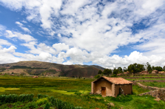 ペルーの寒村