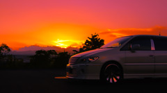 夕景の愛車