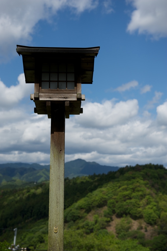 吉野山の外灯