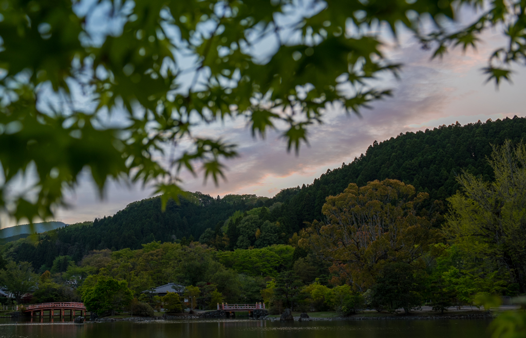 里の夕暮れ