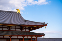 薬師寺と奈良の空