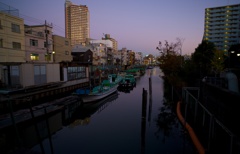 深川の夕暮れ