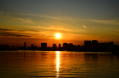 夕陽の赤