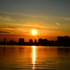 夕陽の赤