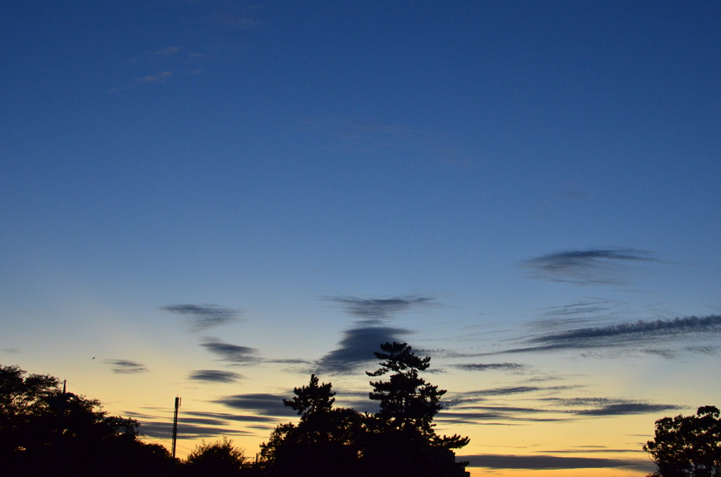 船橋市の夕景