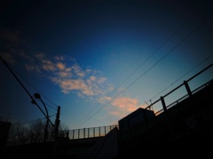 帰り道 見上げた空