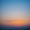 琵琶湖に日が落ちて