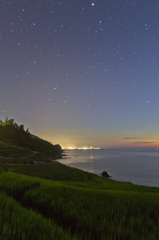 千枚田の星空