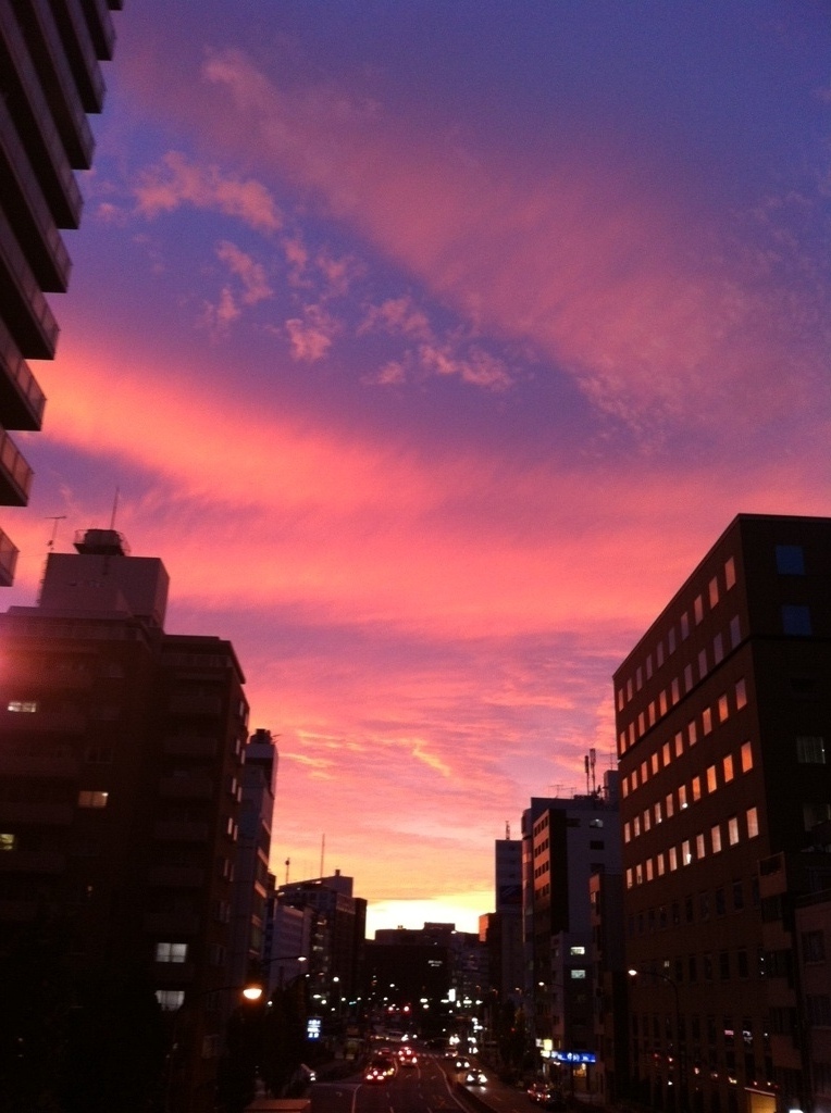 夕焼け雲・・・