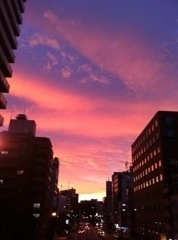 夕焼け雲・・・