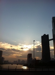 夕焼け・・・