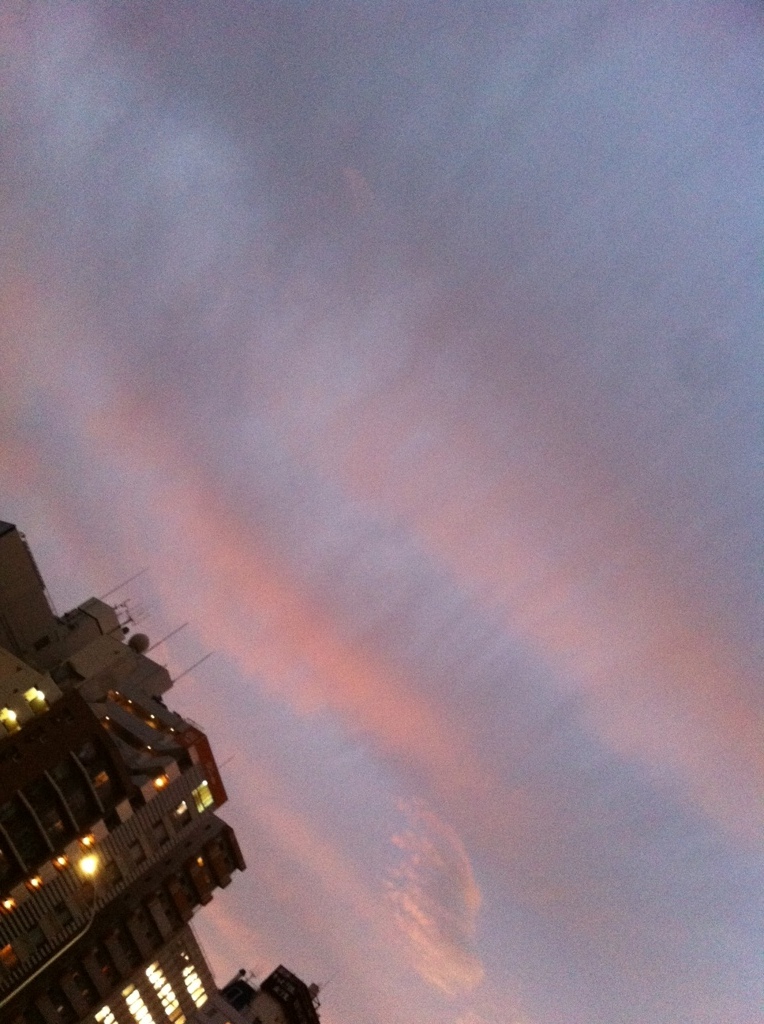 夕焼け雲・・・