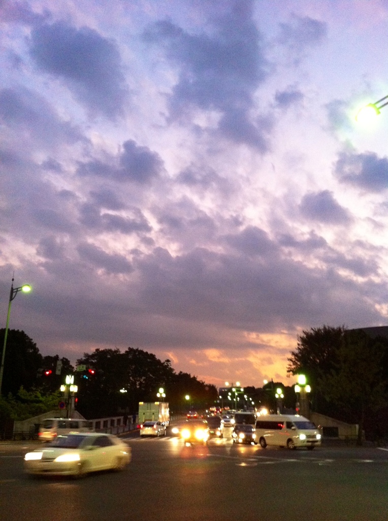 都会の夕焼け？・・・