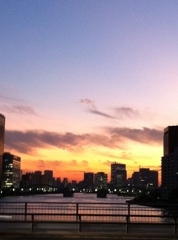 夕焼け・・・