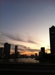 夕焼け・・・