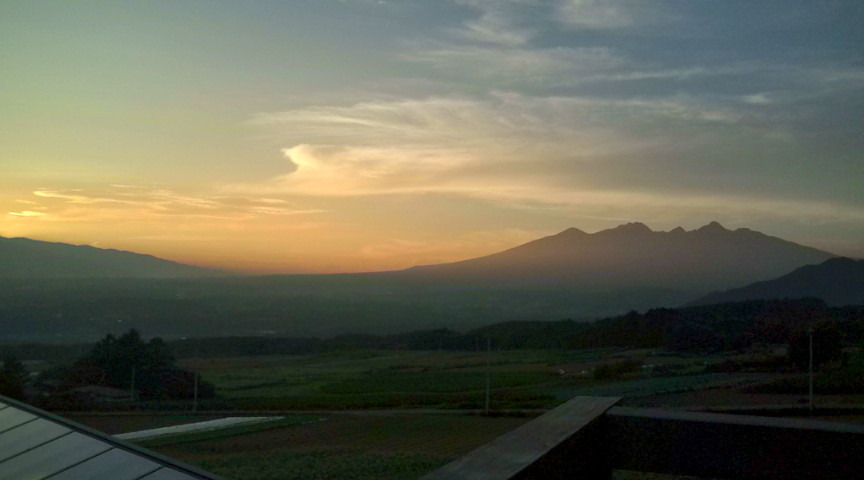 夕日・・・