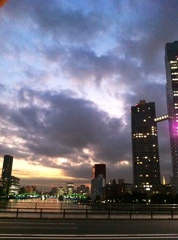 夕焼け・・・