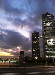 夕焼け・・・