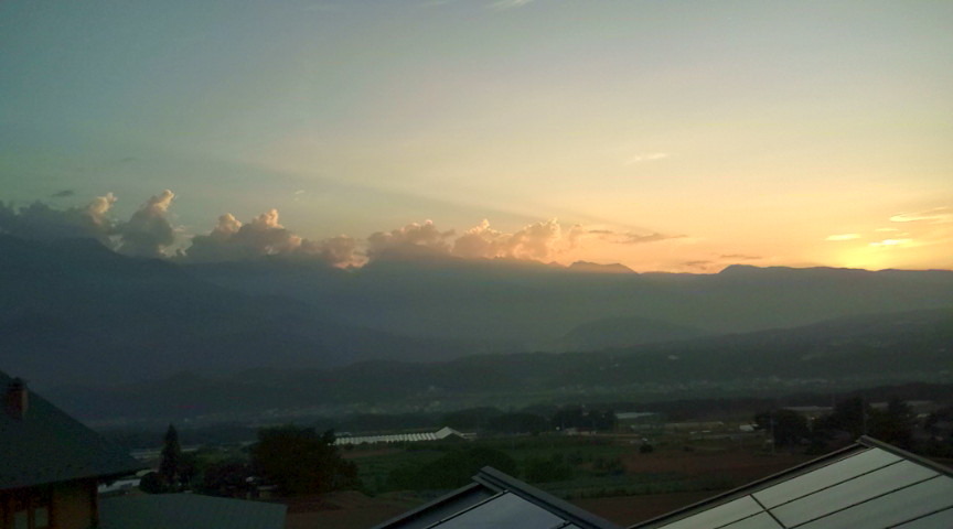 夕日・・・