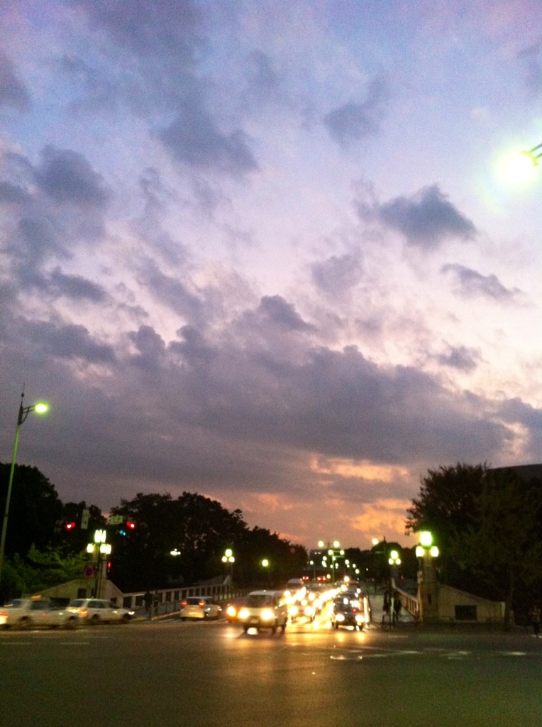 都会の夕焼け？・・・