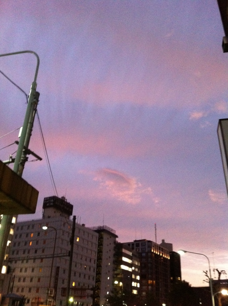 夕焼け雲・・・