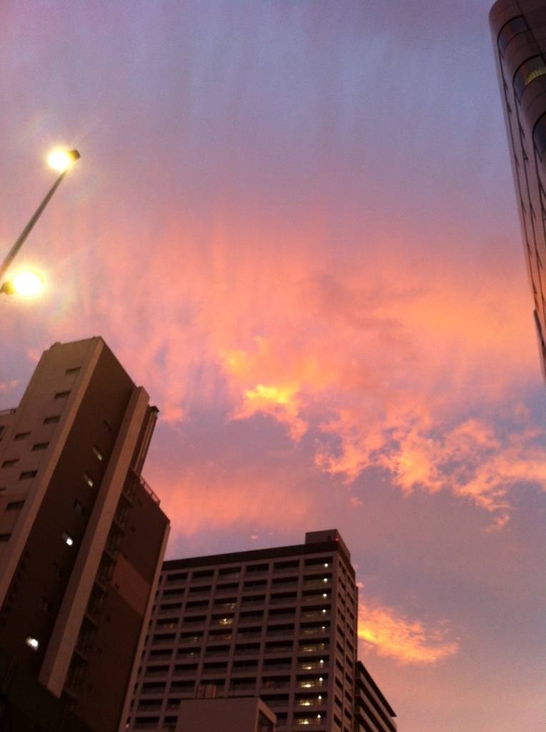 夕焼け雲・・・