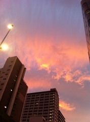 夕焼け雲・・・
