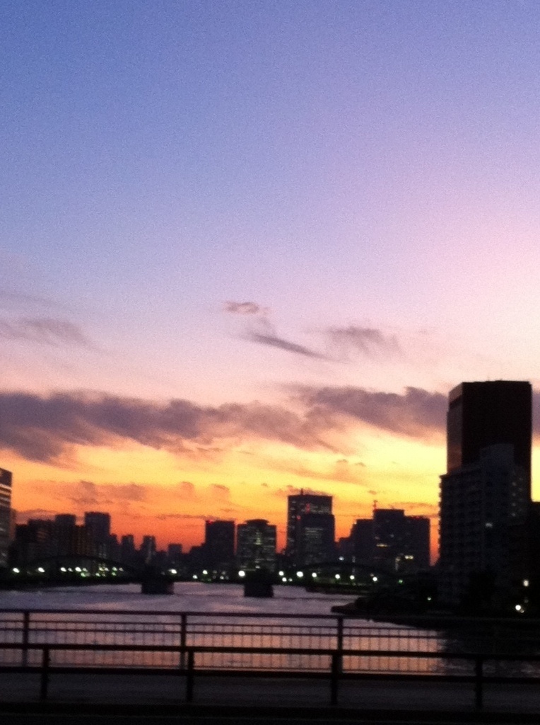 夕焼け・・・