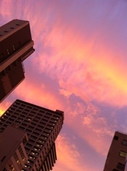 夕焼け雲・・・