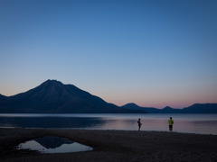 夕景の美笛