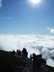 白馬岳の雲海