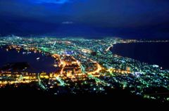函館　夜明け前