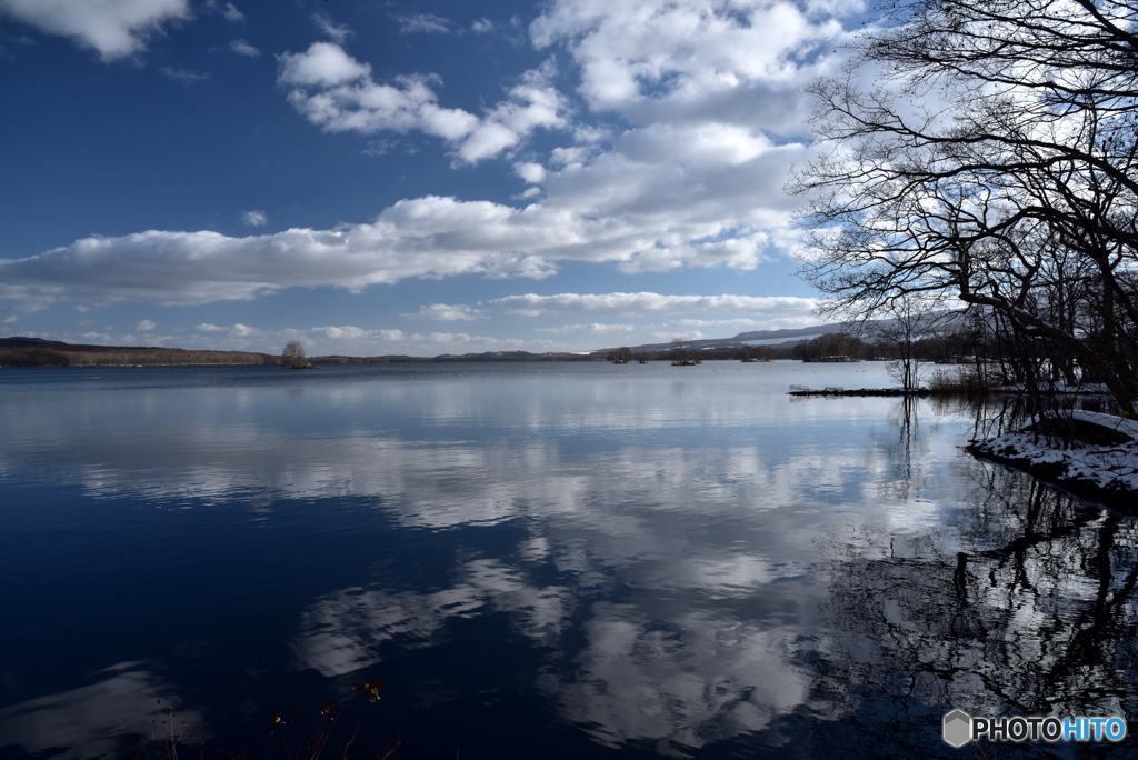 初冬の大沼