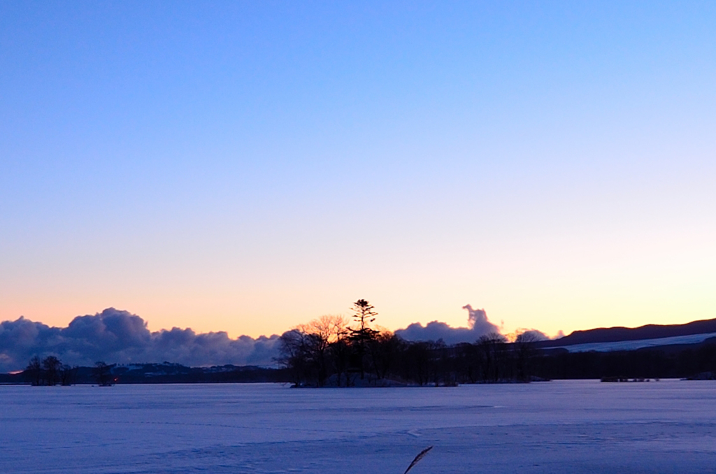 朝焼けの雲