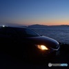 夕暮れの海