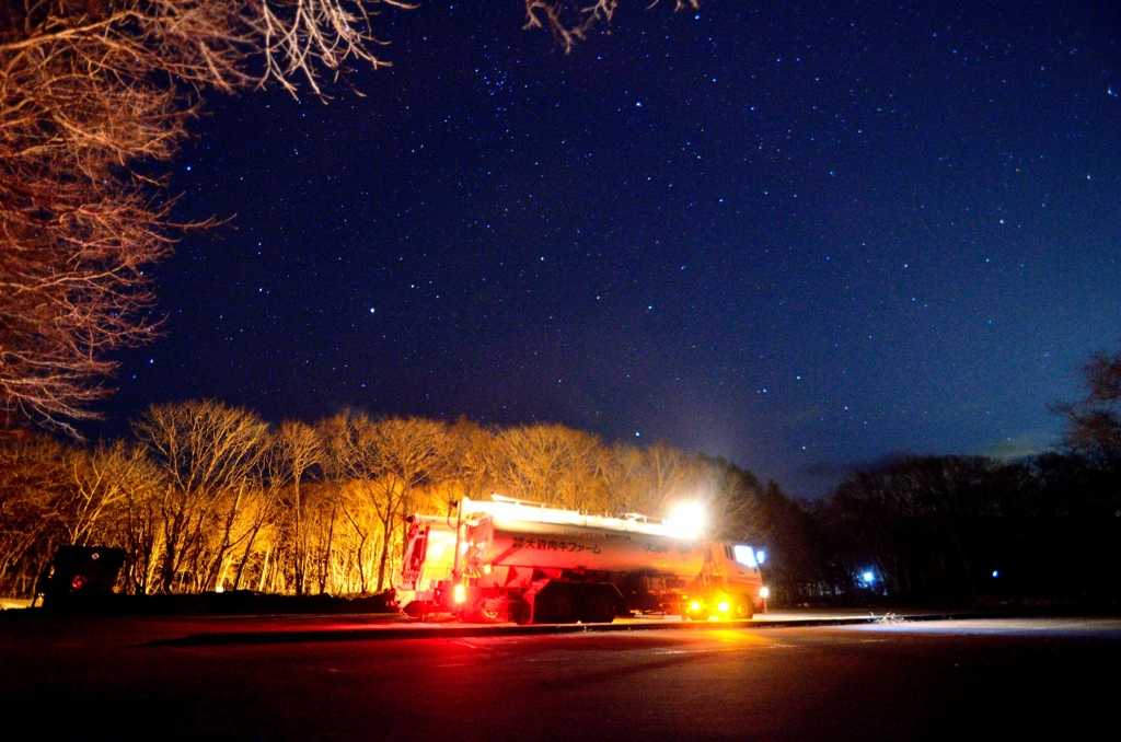 星空の駐車場