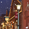 雪の倉庫街