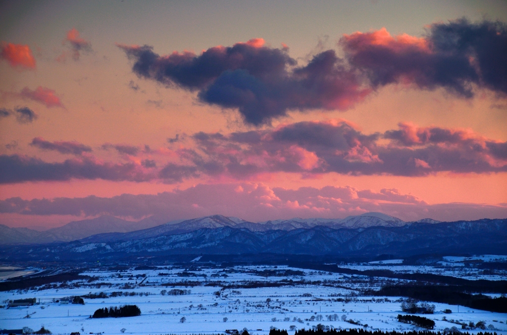 竜になる夕焼雲