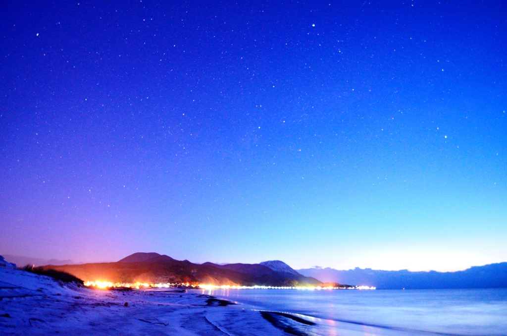 夜明け前の恵山