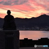 夕焼け座像
